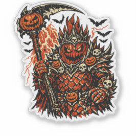 Dragon Fruit Demon King Halloween — Dark Retro  Aufkleber
