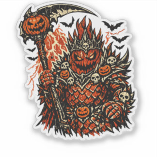 Dragon Fruit Demon King Halloween — Dark Retro  Aufkleber