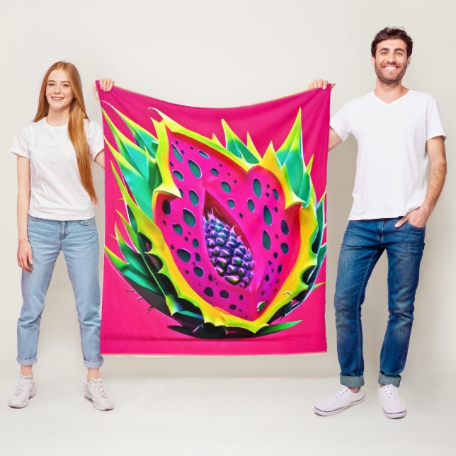 Dragon Fruit Dream Fleecedecke (Beispiel)