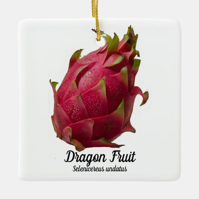 Dragon Fruit Keramikornament (Vorderseite)