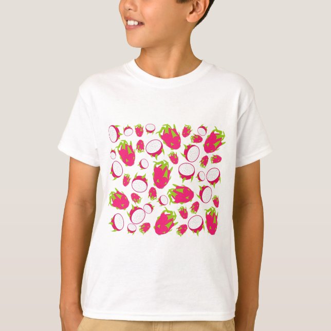 Dragon Fruit Pattern T-Shirt (Vorderseite)