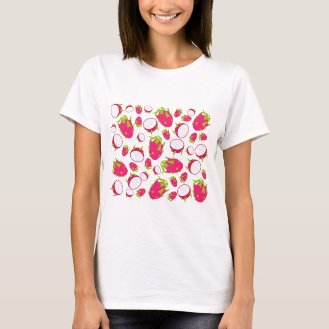 Dragon Fruit Pattern T-Shirt (Vorderseite)