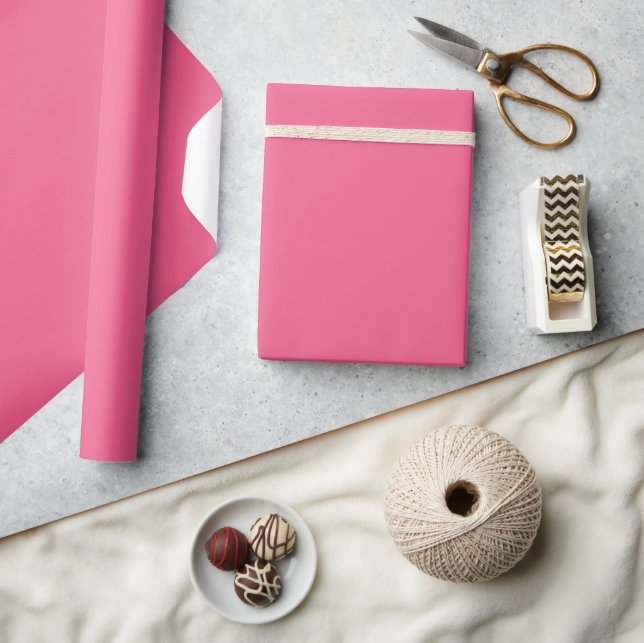 Dragon Fruit Pink Solid Color Geschenkpapier (Basteln)