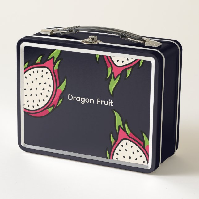 Dragon Fruit Pop Metall Brotdose (Vorderseite)
