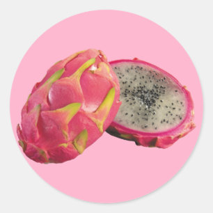 Dragon Fruit Runder Aufkleber