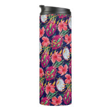 Dragon Fruit Tropical Floral Modern Green Palm