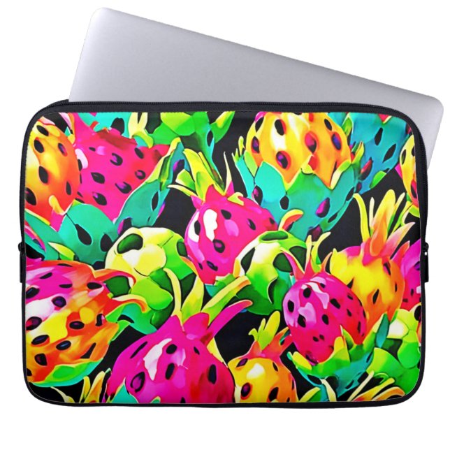 Dragon Fruit Vivid Muster Laptopschutzhülle (Vorderseite)
