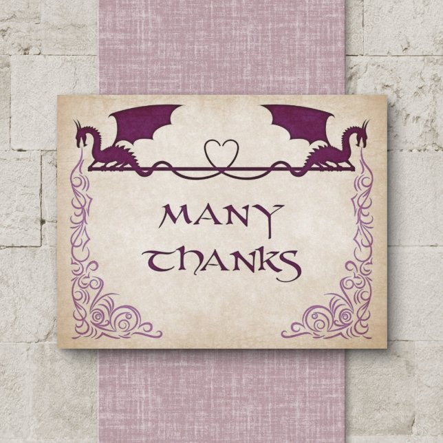 Dragon Gamer Fantasy Dankeskarte (Von Creator hochgeladen)