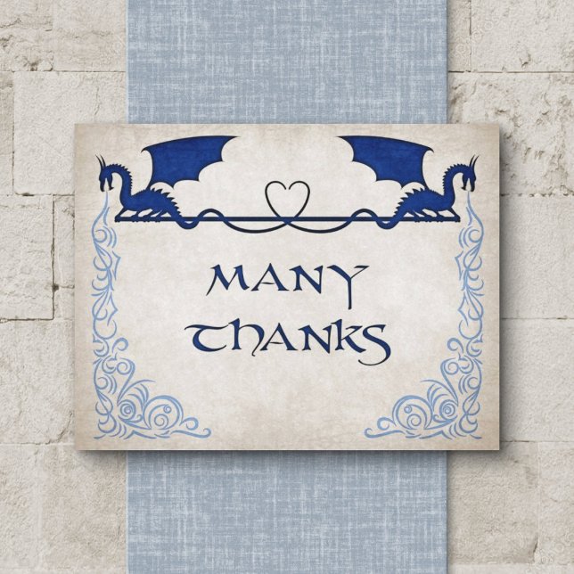 Dragon Gamer Fantasy Dankeskarte (Von Creator hochgeladen)