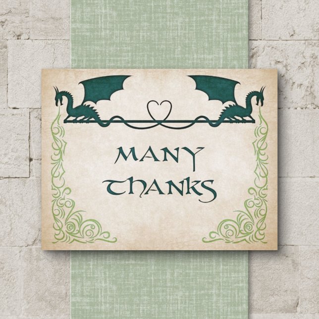 Dragon Gamer Fantasy Dankeskarte (Von Creator hochgeladen)