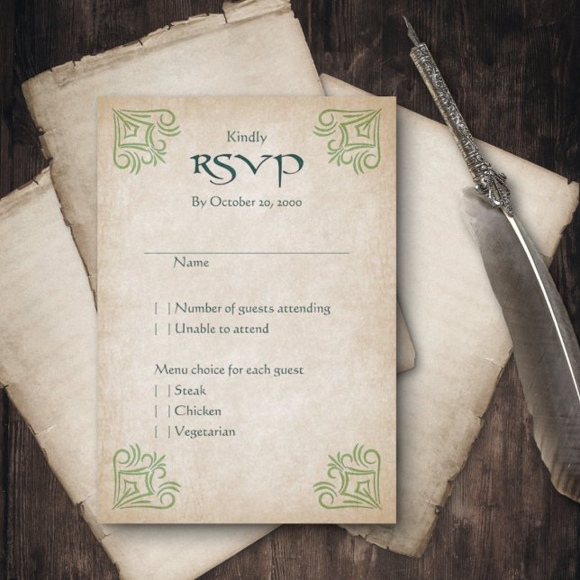 Dragon Gamer Fantasy RSVP Karte (Von Creator hochgeladen)