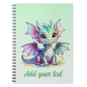 Dragon Garden Dreams - Mini Green Notebook Notizblock