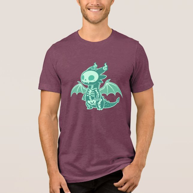 Dragon Ghost Tri-Blend Shirt (Vorderseite)