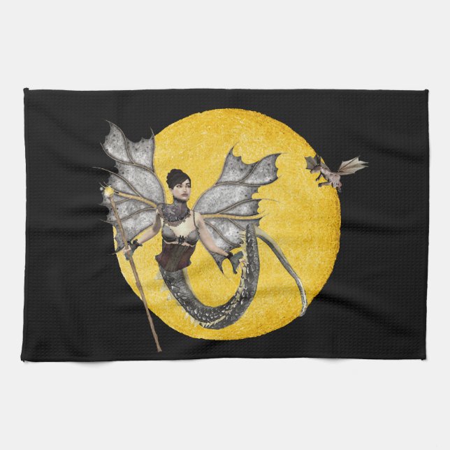 Dragon Goddess Küchentuch (Horizontal)
