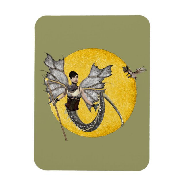 Dragon Goddess Vinyl Magnet (Vertikal)