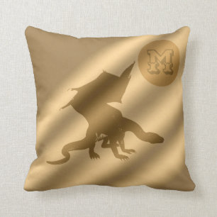 Dragon Gold Luxury Monogram Kissen
