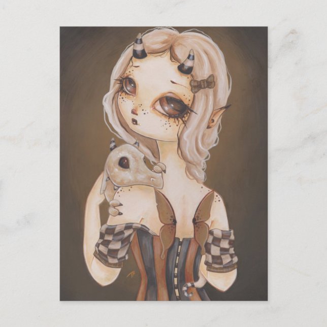 Dragon gothic Featasy Art Postcard Postkarte (Vorderseite)