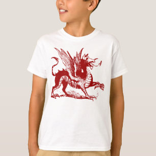 Dragon Graving - Ruby Red T-Shirt