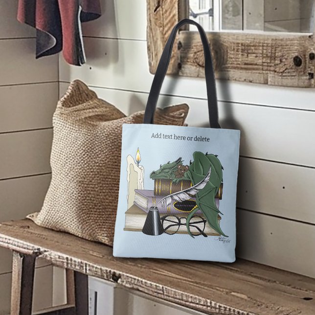 Dragon Green Sleeping Books Tasche (Von Creator hochgeladen)