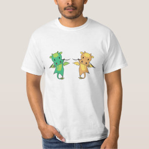 Dragon Green Yellow Dragon Faible Tale Fantasy T-Shirt
