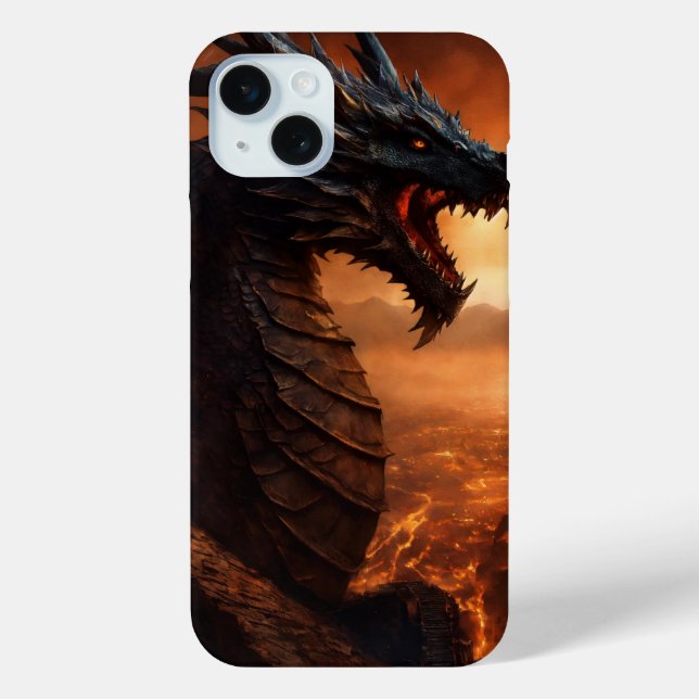 Dragon Guardian: Fantasy Art iPhone/iPad Case (Rückseite)