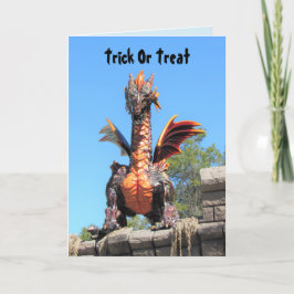 Dragon Halloween Card Feiertagskarte