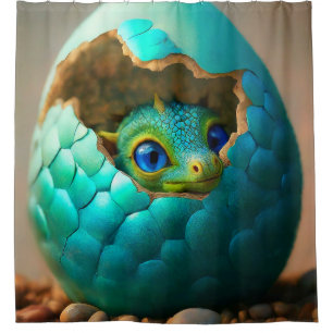 Dragon Hatching Duschvorhang