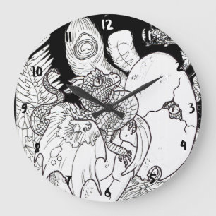 Dragon Hatchling Große Wanduhr
