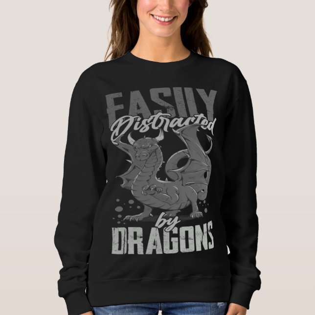 Dragon Head  Cute Fantasy Creature  5 Sweatshirt (Vorderseite)