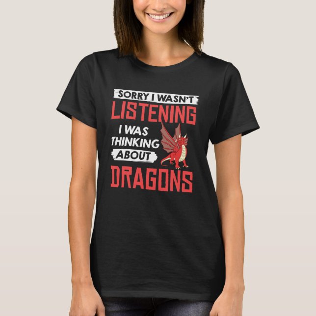 Dragon Head Niedlich Fantasy Creative 3 T-Shirt (Vorderseite)