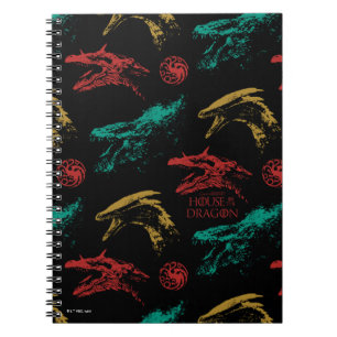 Dragon Head Pattern Notizblock