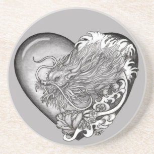 Dragon Heart Getränkeuntersetzer