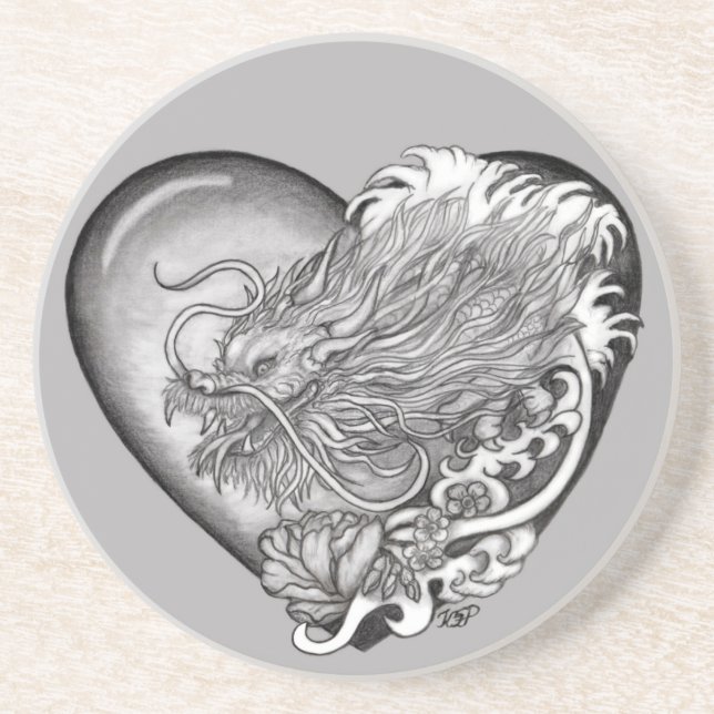 Dragon Heart Getränkeuntersetzer (Vorne)