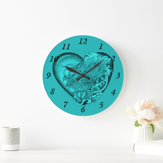 Dragon Heart Große Wanduhr (Zuhause)
