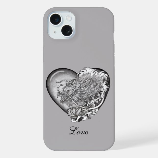 Dragon Heart iPhone 15 Plus Hülle (Rückseite)