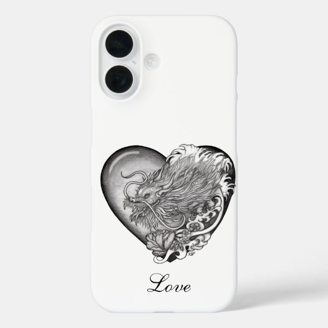 Dragon Heart iPhone 16 Hülle (Rückseite)