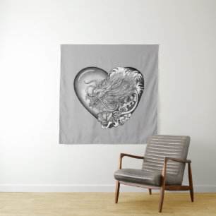 Dragon Heart Wandteppich
