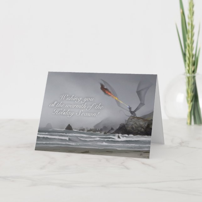 Dragon Holiday Card Feiertagskarte (Vorderseite)