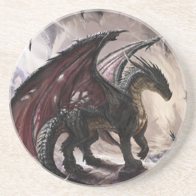 Dragon In Cave Getränkeuntersetzer (Vorne)