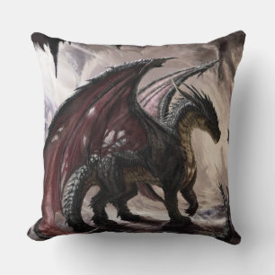 Dragon in Höhle Kissen