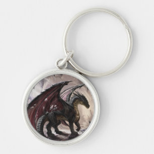 Dragon in Höhle Schlüsselanhänger