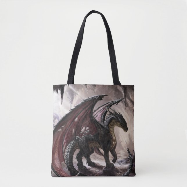 Dragon in Höhle Tasche (Vorderseite)