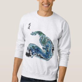 Dragon in the Waves – Abstract Ocean Energy Sweatshirt
