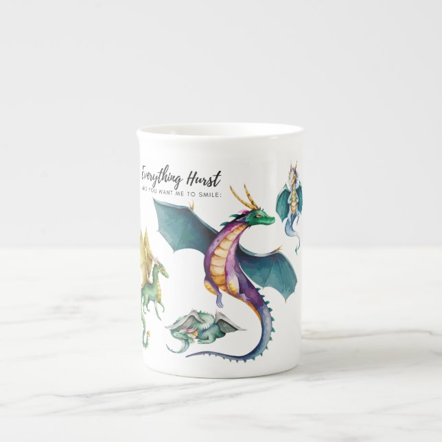 Dragon ist ein legendärer Reptil Prozellantasse (Vorderseite)
