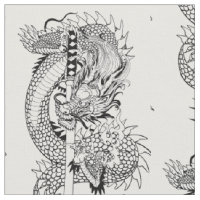 Dragon japonais en tissu d'épée de katana
