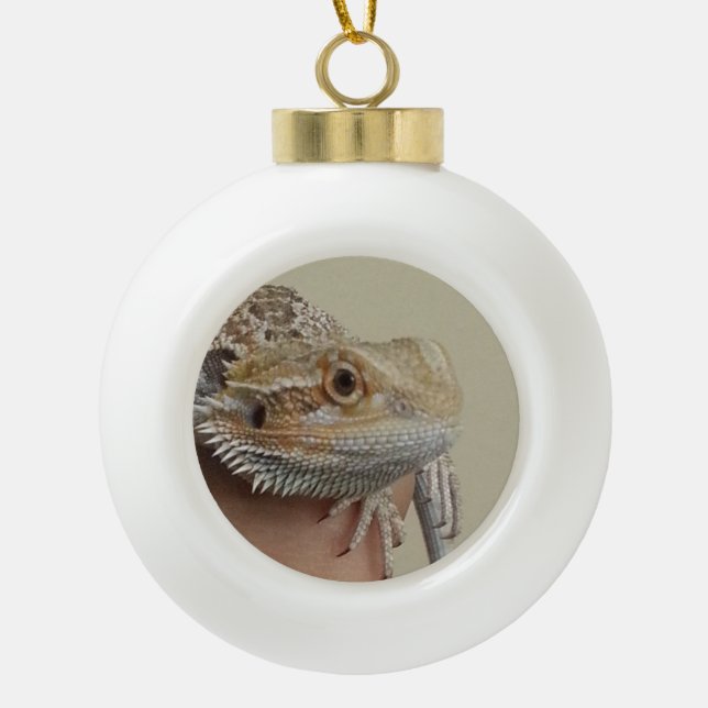 Dragon Keramik Kugel-Ornament (Vorderseite)