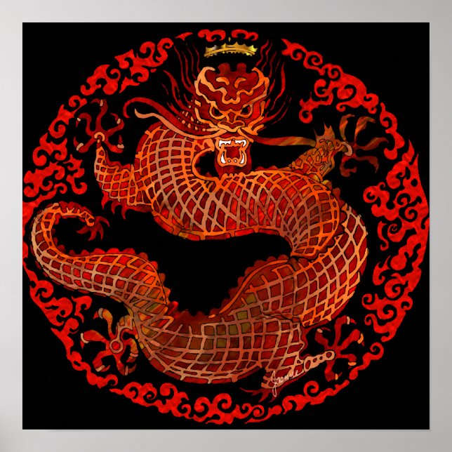 Dragon King Print Poster (Vorne)