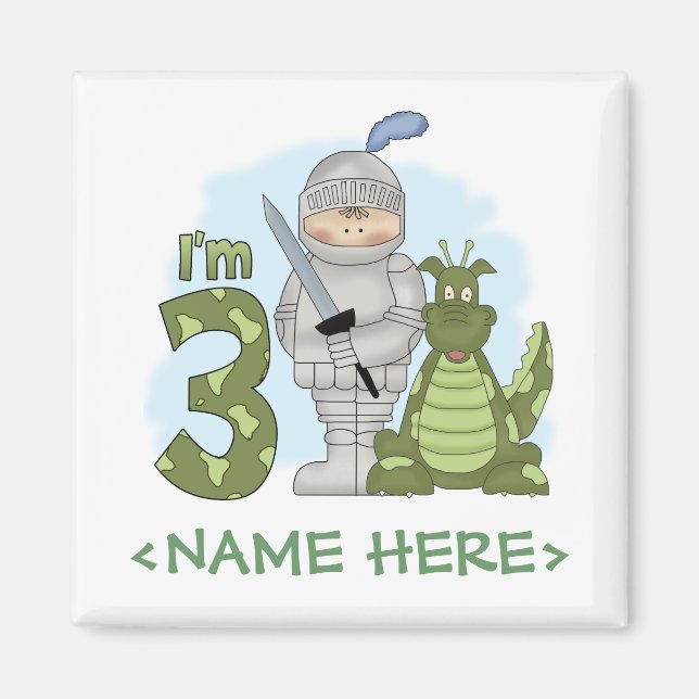 Dragon Knight 3. Geburtstag Magnet (Vorne)
