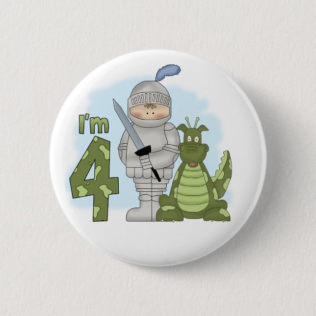 Dragon Knight 4. Geburtstag Button (Vorderseite)