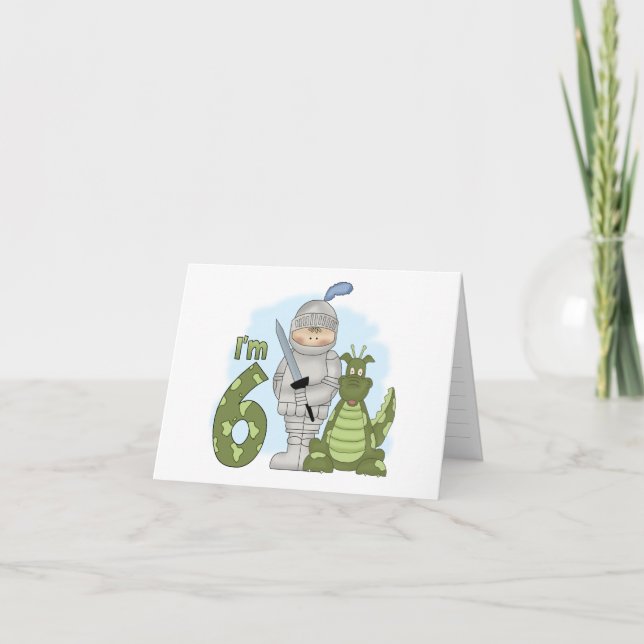 Dragon Knight 6. Geburtstag Einladung (Vorderseite)